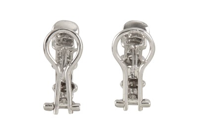 Lot 174 - A pair diamond earrings