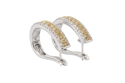 Lot 241 - A pair of diamond earrings