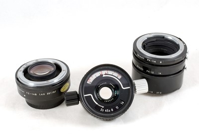Lot 214 - Nikon Accessories inc PB-6 Bellows & TC-14B Tele Converter.