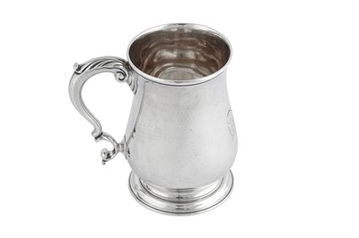 Lot 667 - A George II sterling silver mug, London 1758 by Francis Crump (first reg. 9th Nov 1741)