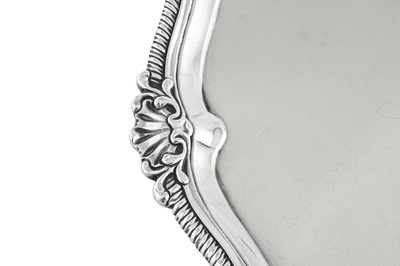 Lot 650 - A George II / George III Irish sterling silver salver, Dublin circa 1760 by William Townsend (active 1726-75)