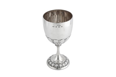 Lot 526 - A Victorian sterling silver goblet, Birmingham 1900 by Elkington