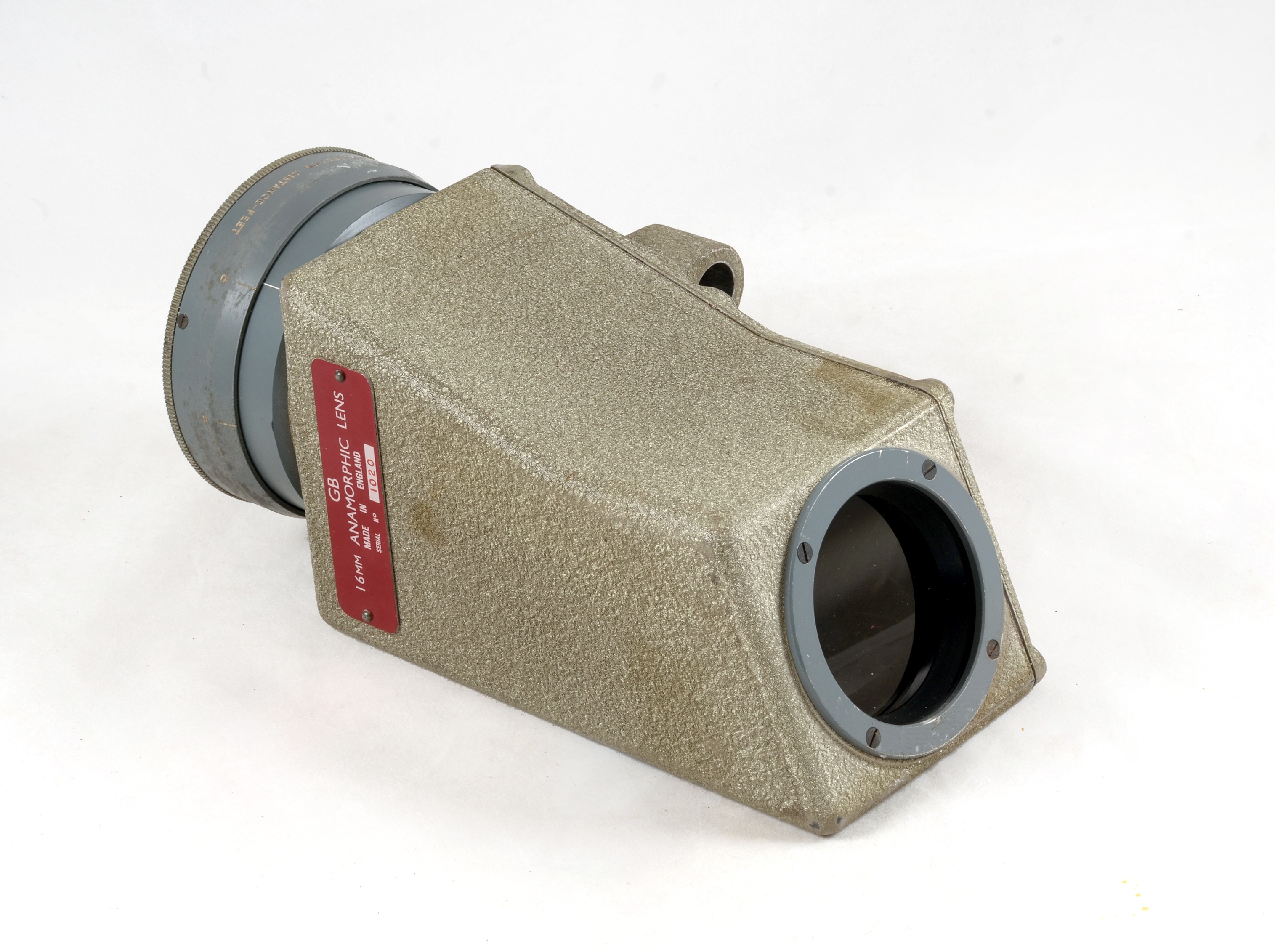 Lot 70 Two Large GB 16mm Anamorphic Projector Lenses.