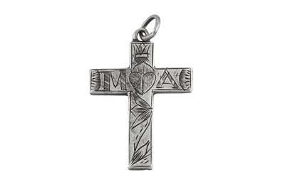 Lot 682 - A William and Mary late 17th century unmarked silver recusant cross, circa 1690