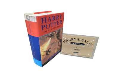 Lot 81 - Rowling. Harry Potter and the Goblet of Fire, first edition, signed by the author