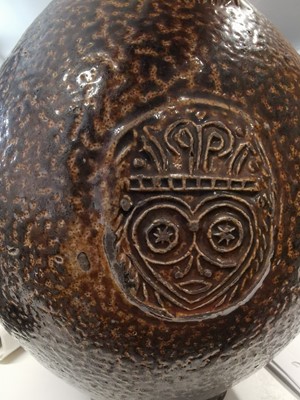 Lot 124 - A 17TH CENTURY SALT GLAZED STONEWARE BELLARMINE JUG