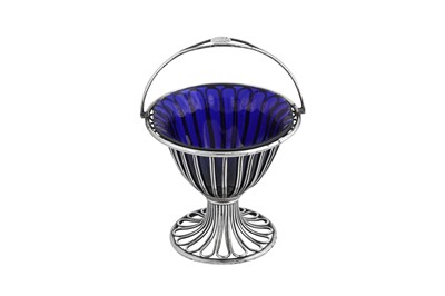 Lot 587 - A George IV sterling silver sugar basket, Birmingham 1820 by Matthew Boulton