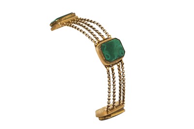 Lot 204 - A malachite bracelet