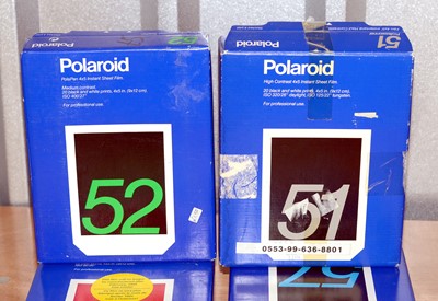 Lot 53 - Small Quantity of Outdated 5" x 4" Polaroid Film.