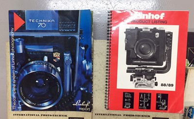 Lot 25 - Linhof & Large Format Camera Books, Plus 1950s/60s English Grossbild-Technik Magazines.