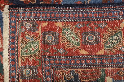 Lot 34 - AN ANTIQUE SENNEH RUG, WEST PERSIA