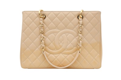 Lot 224 - Chanel Beige GST Grand Shopping Tote