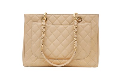 Lot 224 - Chanel Beige GST Grand Shopping Tote