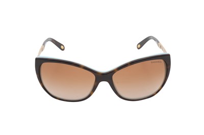 Lot 71 - Tiffany & Co Brown Havana Atlas Sunglasses