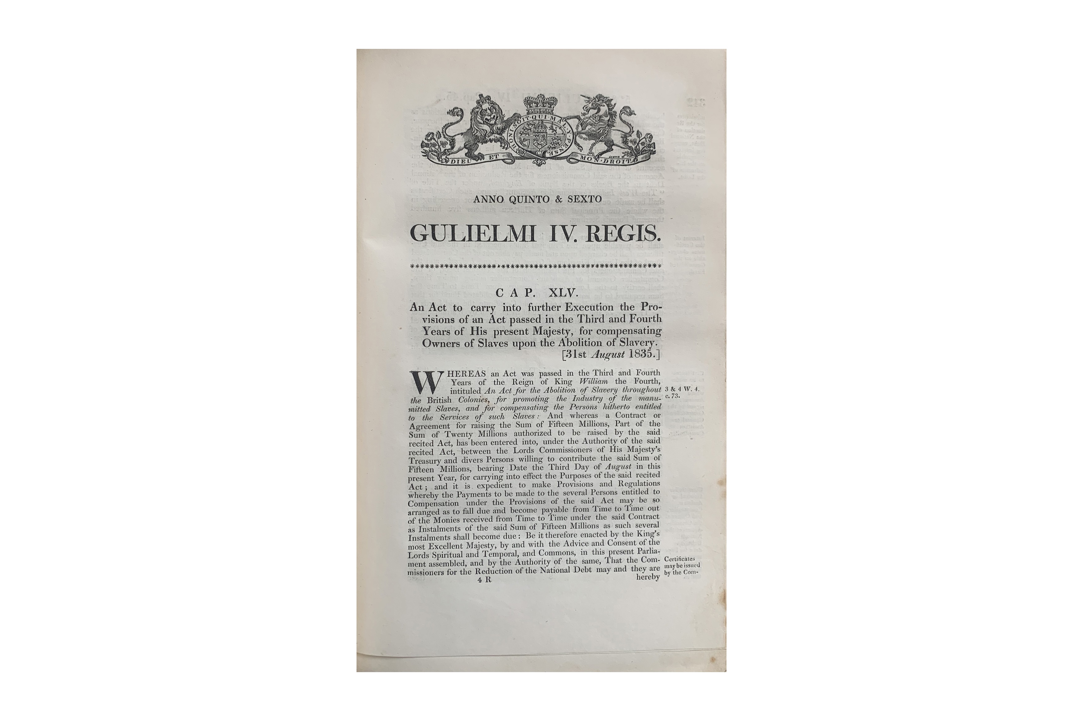 Lot 183 Parliament Acts