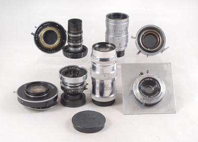 Lot 26 - Angulon, Super Angulon & Other Lenses & Shutters.