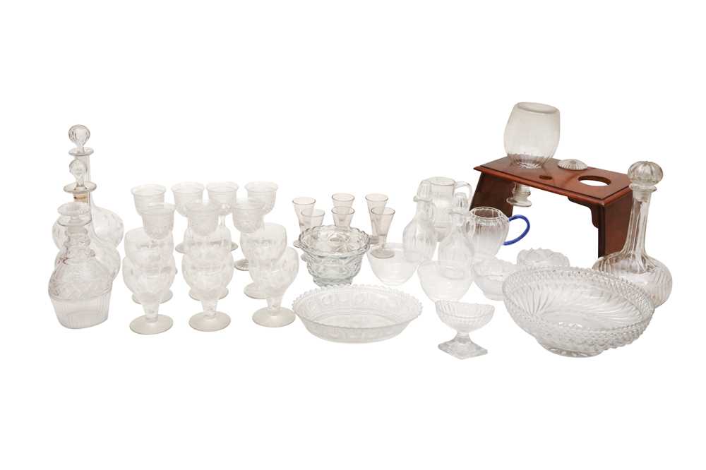 Lot 320 - A COLLECTION OF 18TH AND 19TH CENTURY DRINKING GLASSES