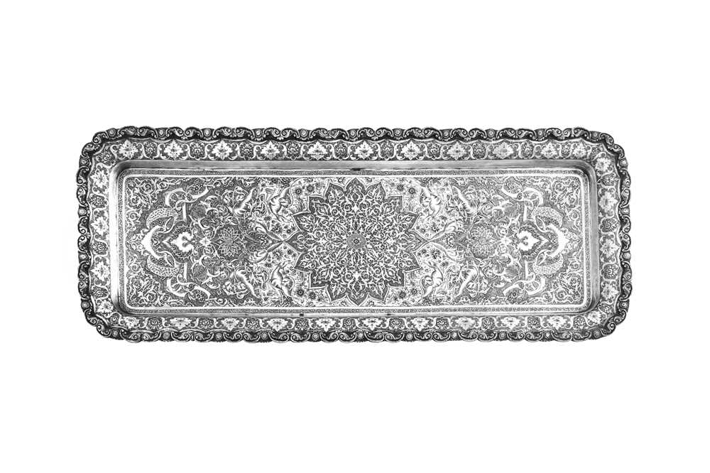 Lot 282 - A mid-20th century Persian (Iranian) silver