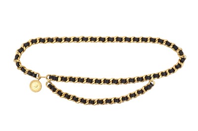Lot 353 - Chanel Black CC Medallion Chain Belt
