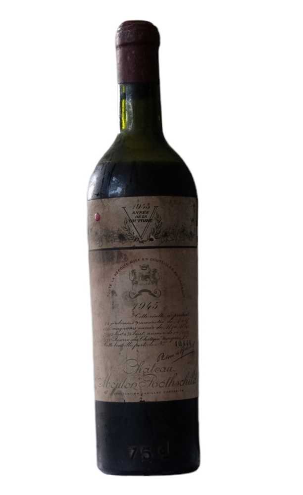 Lot 45 - Chateau Mouton Rothschild 1945 'Victory Vintage'