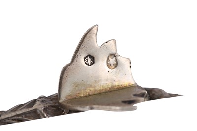 Lot 216 - A SPANISH ARTICULATED SILVER FISH, 20TH CENTURY