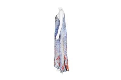 Lot 136 - Camilla Blue Silk Print Maxi Resort Dress - Size 3