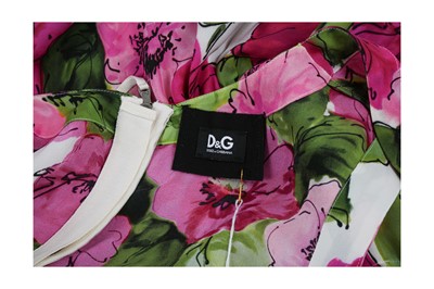 Lot 34 - Dolce & Gabbana Silk Floral Print Sundress - Size 46