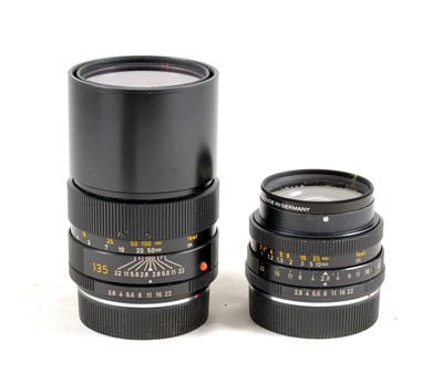 Lot 87 - A 3-Lens, Black Leica R3 Electronic Outfit.