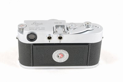 Lot 155 - A Chrome Leica M1 with 5cm f2.8 Elmar Lens.