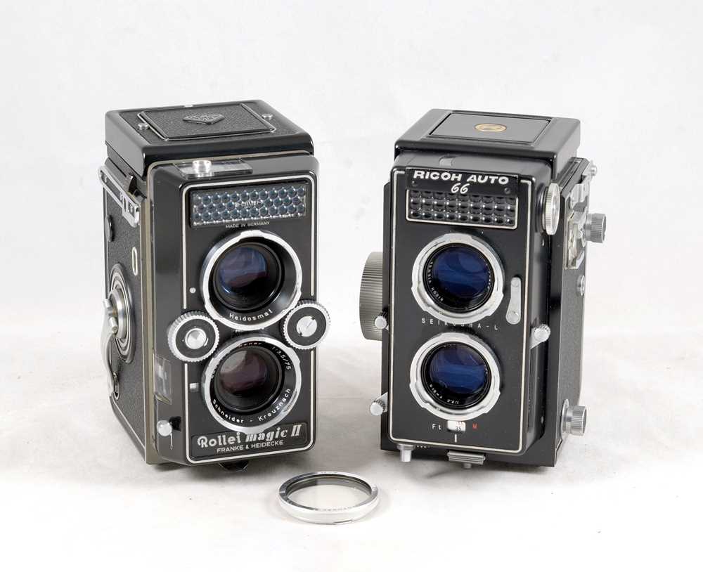 Lot 300 - Rollei Magic & Ricoh Auto 66 TLRs.