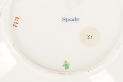 Lot 154 - A SMALL EIGHTEENTH CENTURY AND LATER COLLECTION OF SPODE PORCELAIN