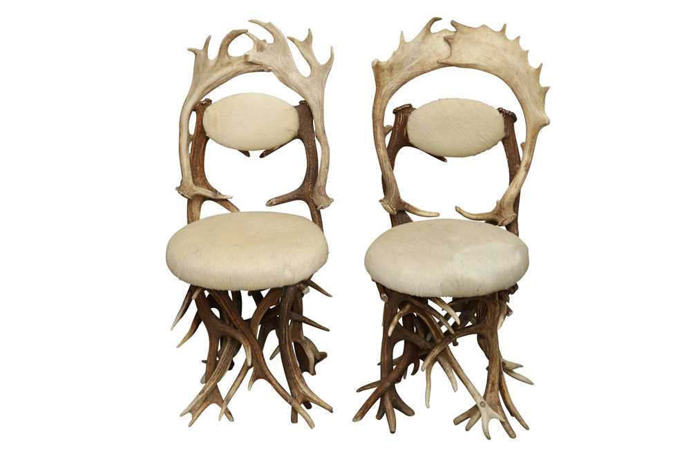 Lot 327 - DANILO SCHIRATO, A PAIR OF SIDE CHAIRS, CONTEMPORARY