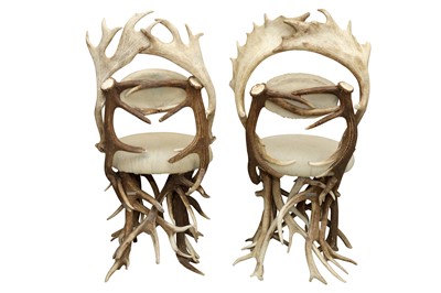 Lot 327 - DANILO SCHIRATO, A PAIR OF SIDE CHAIRS, CONTEMPORARY