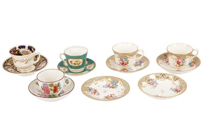 Lot 152 - A COLLECTION OF NINETEENTH CENTURY ENGLISH PORCELAIN TEAWARES