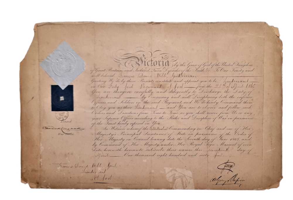 Lot 15 - DOCUMENT SIGNED BY GEORGE, DUKE OF CAMBRIDGE