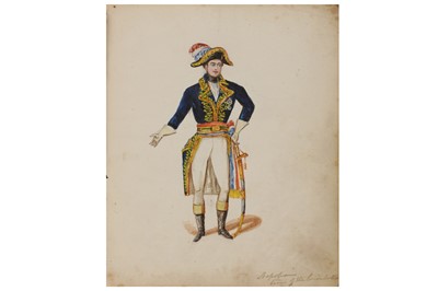 Lot 378 - BRITISH SCHOOL EARLY 19TH CENTURY, A COLLECTION OF FIFTY TWO WORLD COSTUME DESIGNS