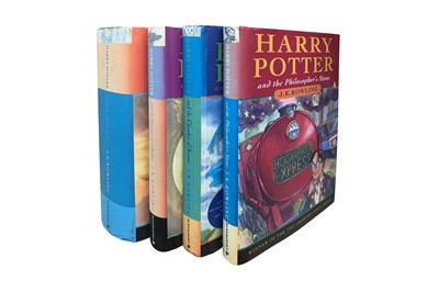 Lot 80 - Rowling. Collection fo Harry Potter novels signed by the author.