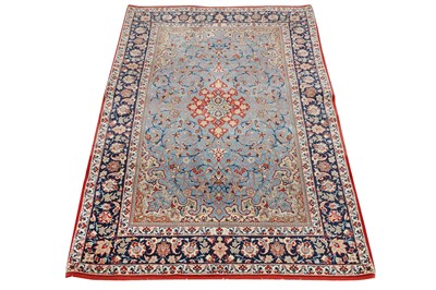 Lot 42 - AN EXTREMELY FINE PART SILK ISFAHAN RUG, CENTRA PERSIA