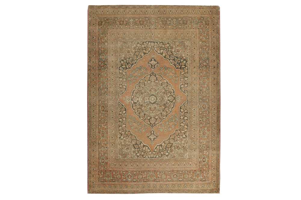Lot 80 - AN ANTIQUE TABRIZ RUG, NORTH-WEST PERSIA