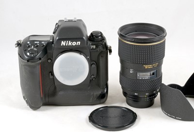 Lot 372 - Nikon F5 AF Film Camera & Tokina 28-70mm f2.8 Zoom Lens.
