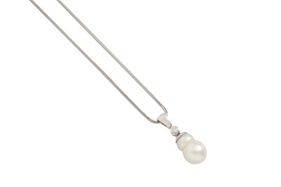 Lot 156 - Candame I A baroque pearl pendant necklace