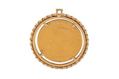 Lot 121 - A medal pendant