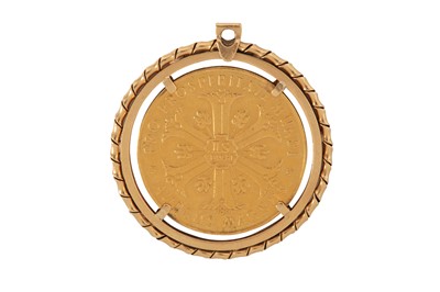 Lot 121 - A medal pendant