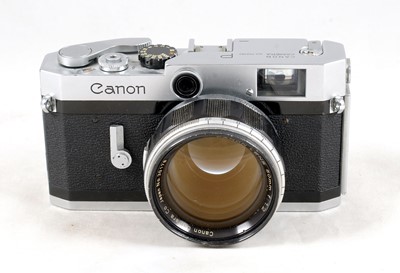 Lot 426 - Canon P Rangefinder Camera with Fast 50mm f1.2 Lens.