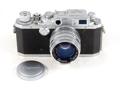Lot 425 - Canon IIIA with 50mm f1.8 Serenar Lens.