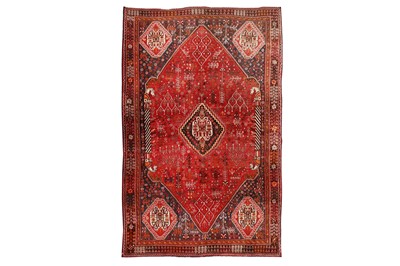 Lot 90 - A LARGE QASHQAI RUG, SOUTH-WEST PERSIA