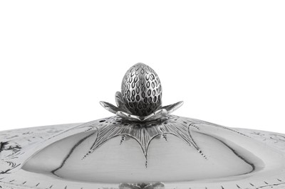 Lot 592 - A George III sterling silver teapot, London 1785 by Charles Chesterman