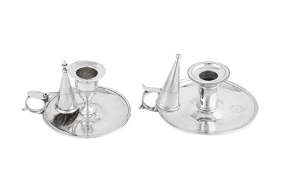 Lot 607 - A George III sterling silver chamberstick, London 1802 by Samuel and George Whitford