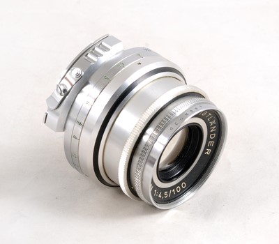 Lot 577 - Voigtlander Prominent Rangefinder Camera with 50mm & 100mm Lenses.