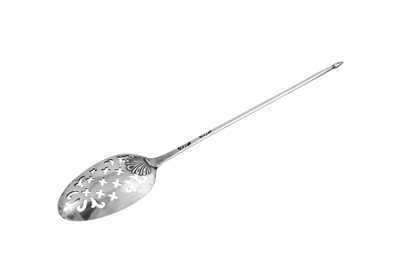 Lot 407 - A George III silver mote spoon, London circa 1770 by Thomas Wallis